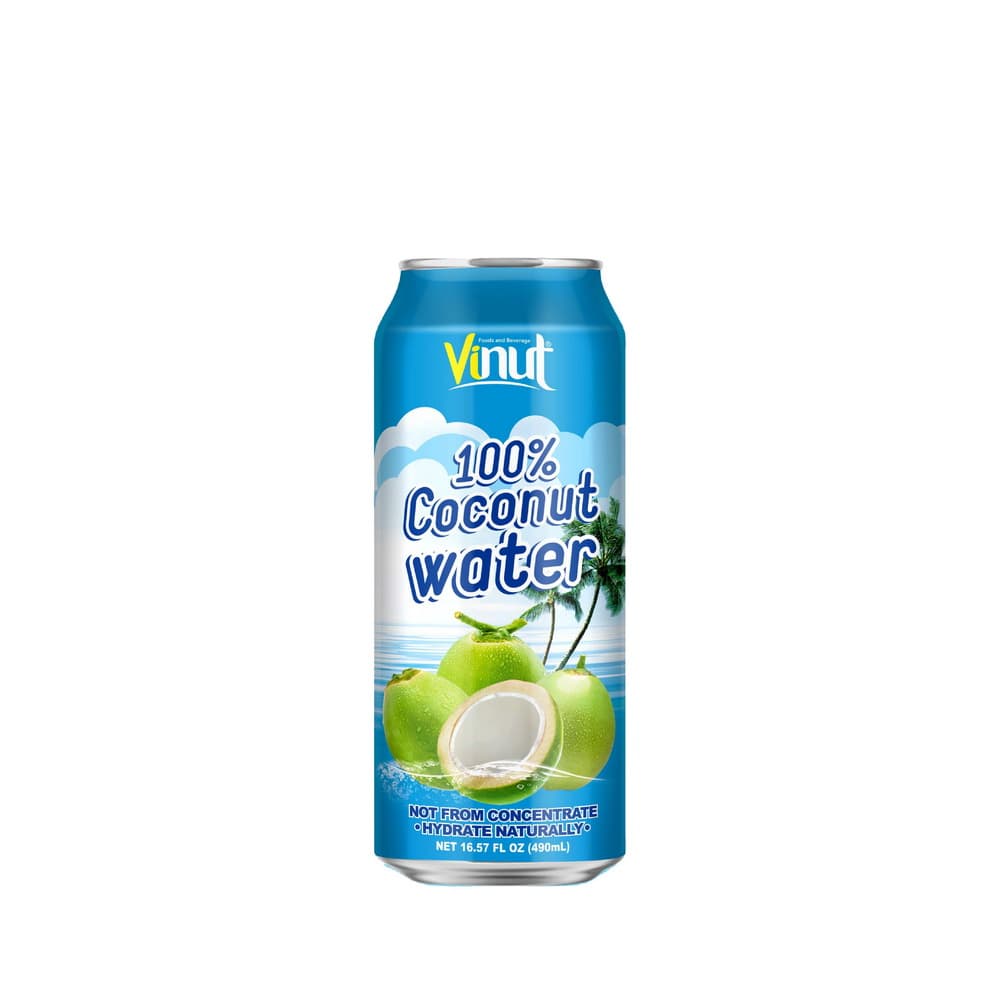 VINUT 100% Kookosvesi, Tölkki, 16.57 fl oz 490 mL