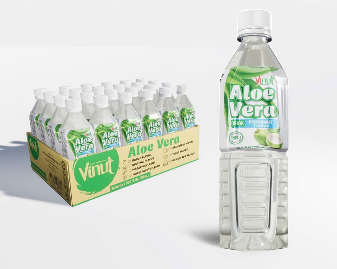 VINUT kookoksenmakuinen aloe vera -juoma, 500ml