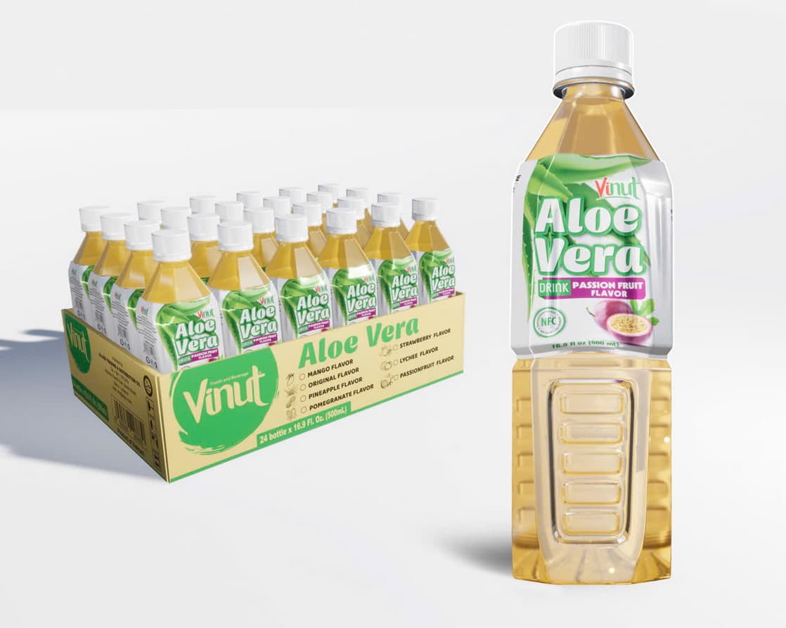VINUT Aloe Vera -juoma passionhedelmänmakuinen 500ml