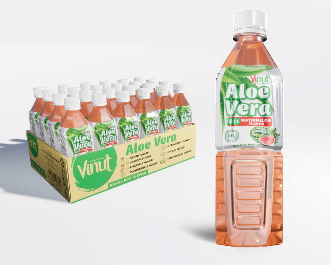 VINUT Vesimeloninmakuinen aloe vera -juoma 500ml