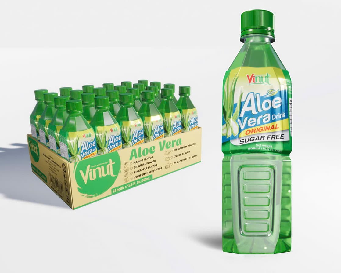 VINUT Original Sokeriton aloe vera -juoma 500ml