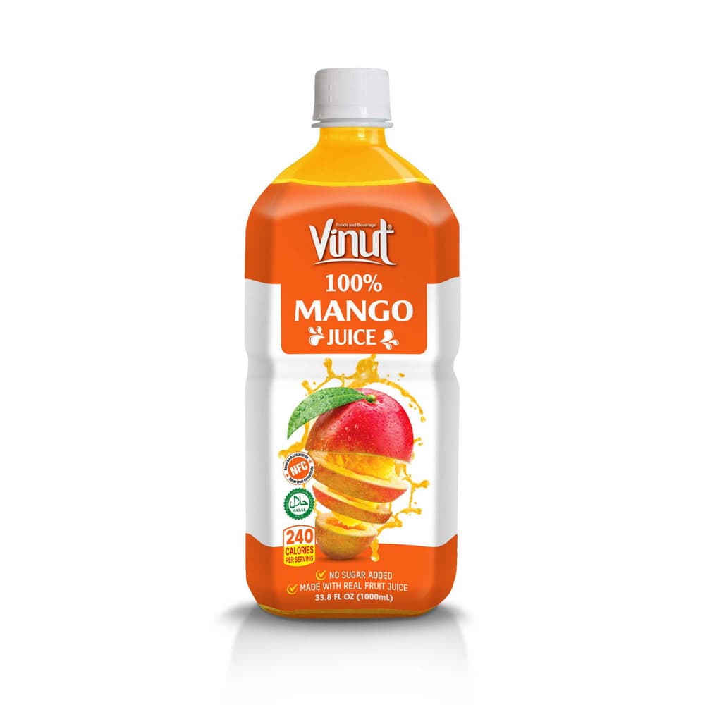 VINUT 100 % mangomehu, ei lisättyä sokeria, 33.8 fl oz (1,000 mL) PET-pullo
