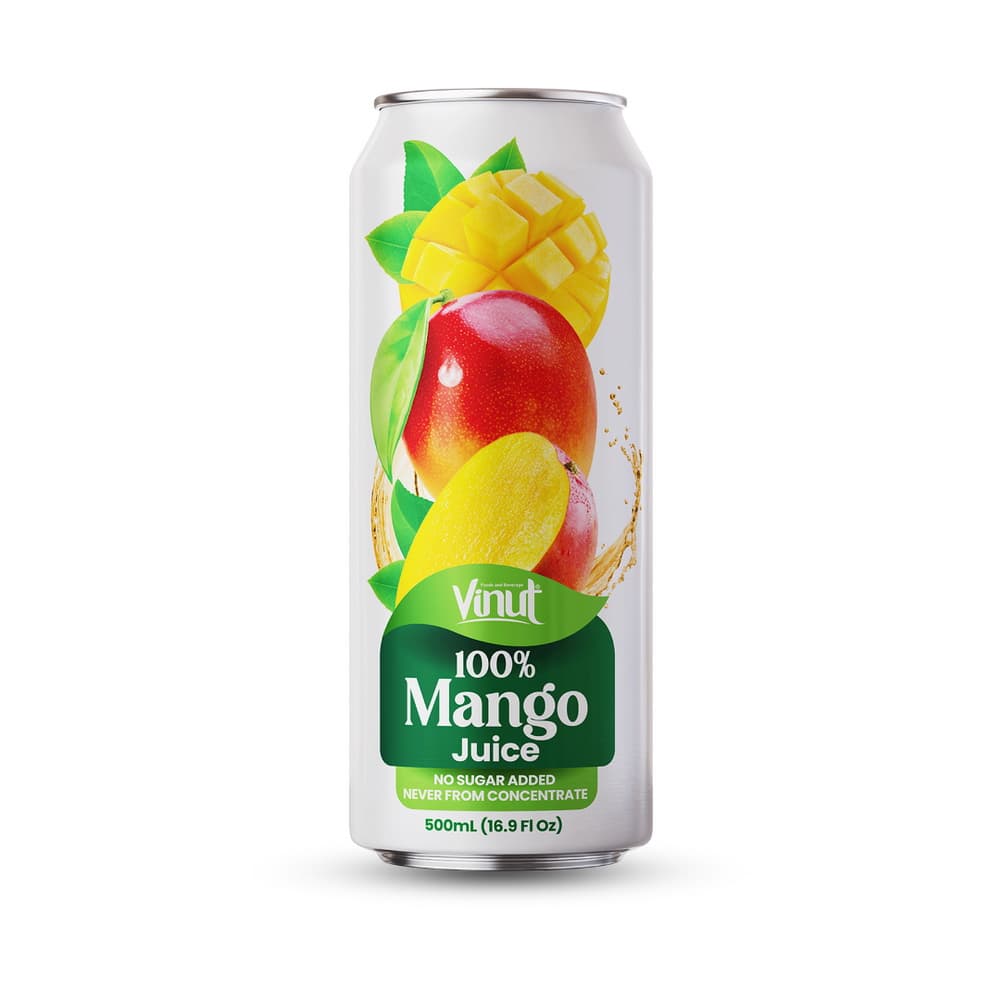 VINUT 100 % Mangomehu, Ei Lisättyä Sokeria, Ei Tiivisteestä, 16.9 fl oz 500 mL
