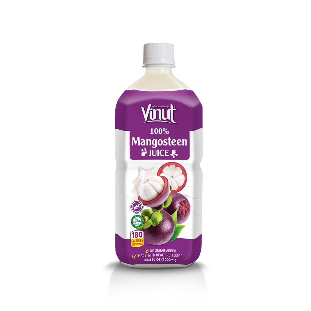 VINUT 100 % mangostanitäysmehu, NFC, ei lisättyä sokeria, PET-pullo, 33,8 fl oz 1000 mL