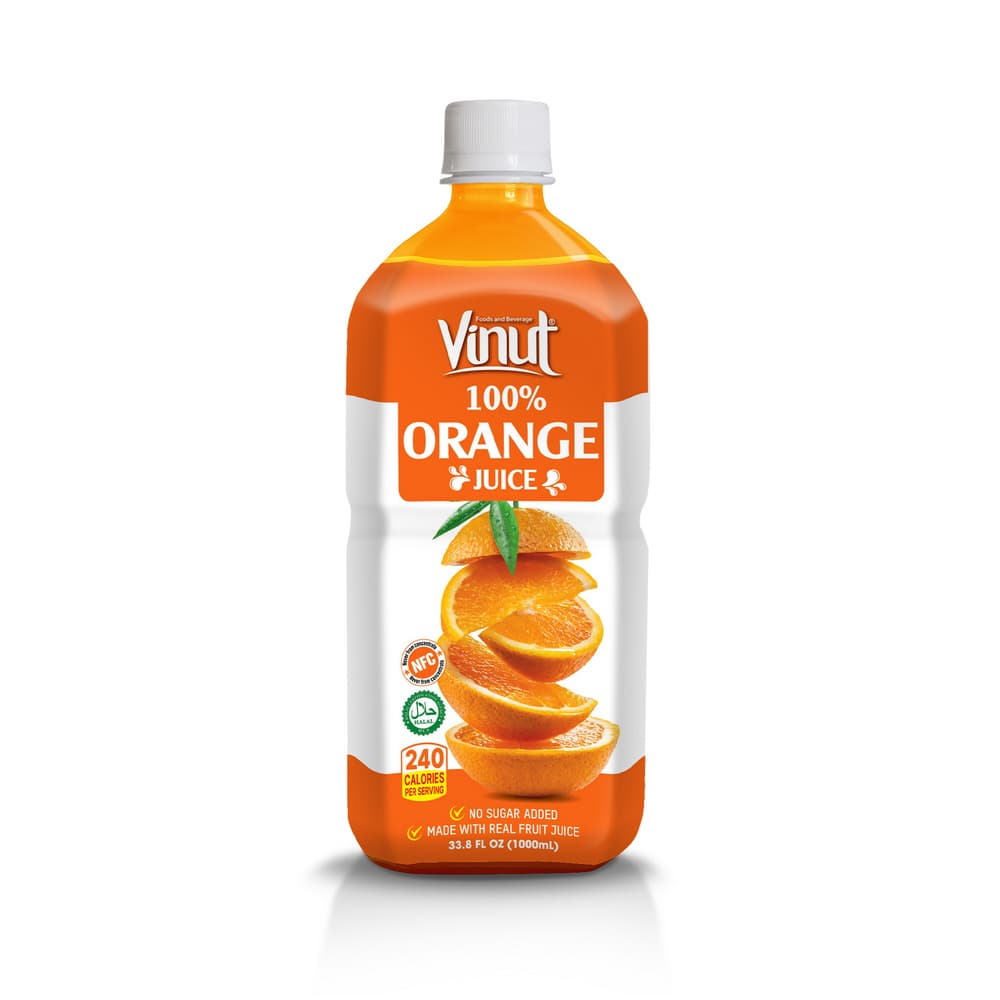VINUT 100 % appelsiinimehu, ei lisättyä sokeria, 33.8 fl oz (1,000 mL) PET-pullo