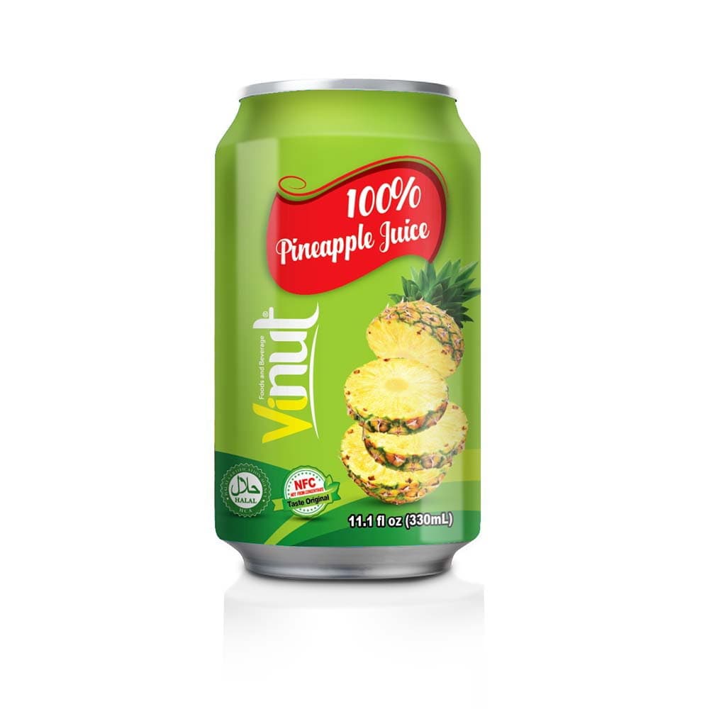 VINUT 100% Ananasmehu, 11.1 fl oz (330 mL) tölkki