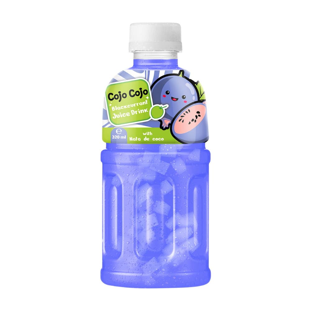 VINUT Mustaherukkamehujuoma, Nata de cocolla, PET-pullo, 320 mL