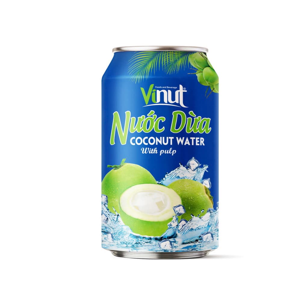 VINUT Kookosvesi hedelmälihalla, tölkki, 11.1 fl oz 330 mL