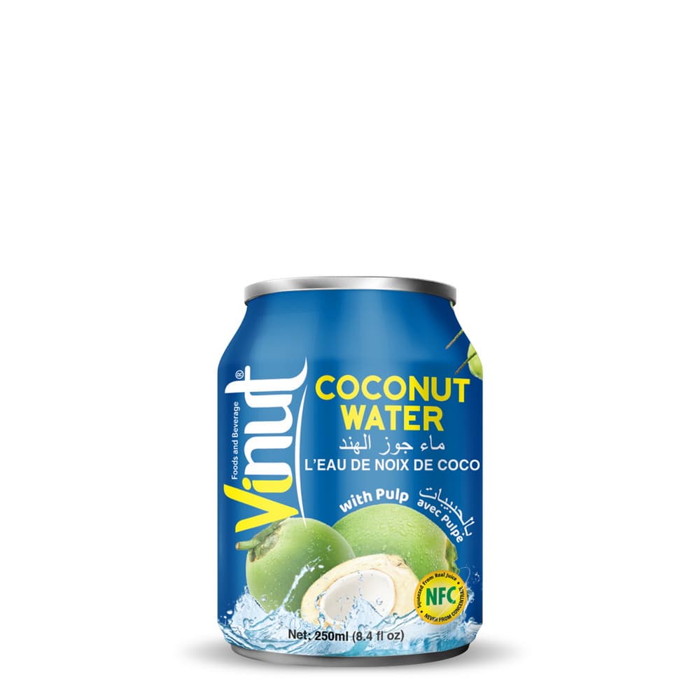 VINUT Kookosvesi hedelmälihalla, NFC, tölkki, 8.45 fl oz 250 mL