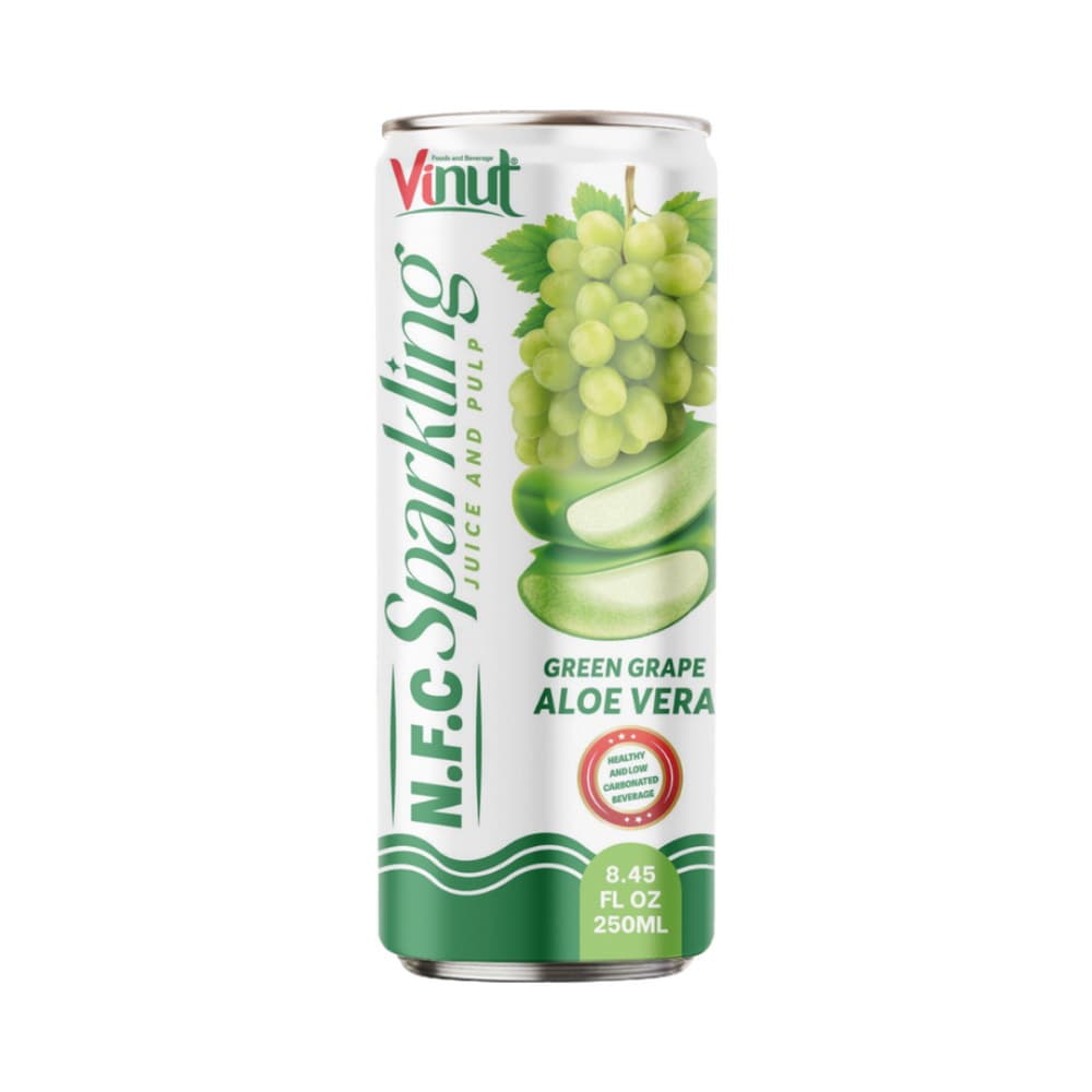 VINUT Vihreä rypäle & aloe vera N.F.C kuohujuoma hedelmälihalla, 8.45 fl oz (250 mL)