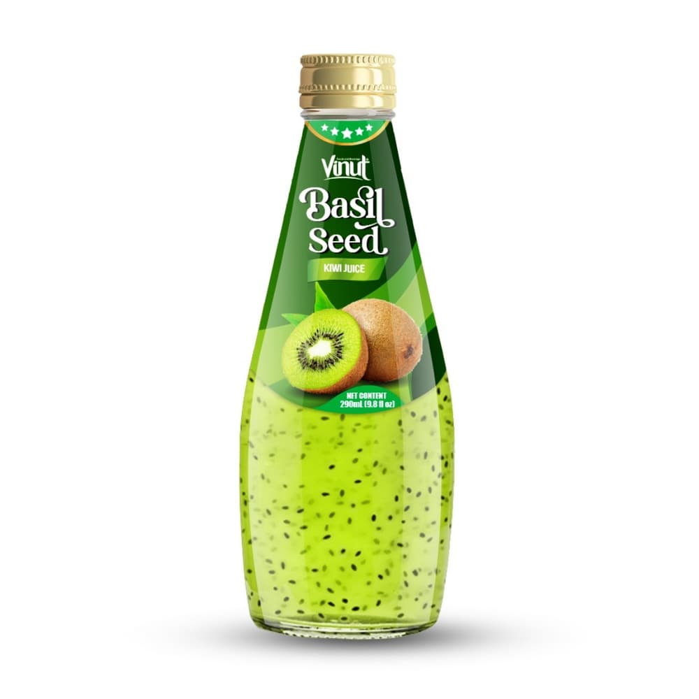 VINUT Basilikansiemenjuoma, kiivi, 9.8 fl oz (290 mL)